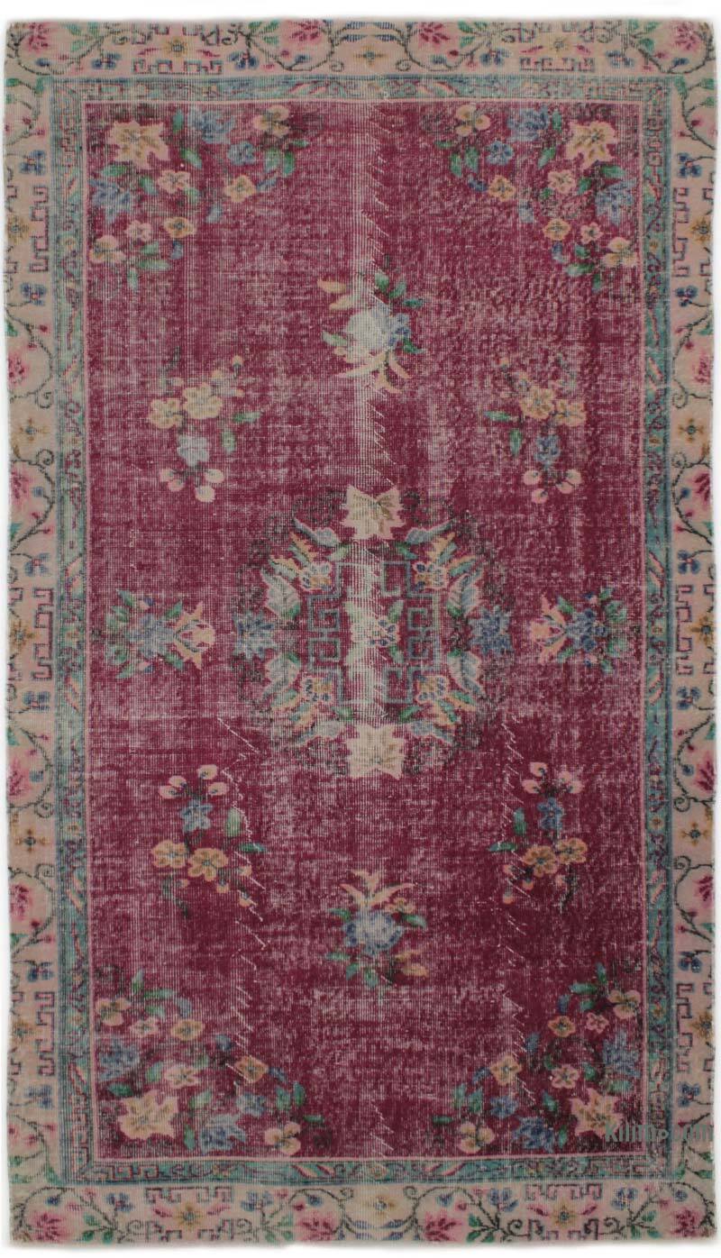 Vintage Turkish Hand-Knotted Rug - 4' 11" x 8' 10" (59" x 106") - K0076687