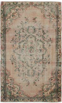 Alfombra Vintage Turca Anudada a Mano - 155 cm x 266 cm