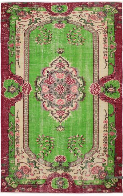Vintage Turkish Hand-Knotted Rug - 4' 11" x 7' 10" (59" x 94")