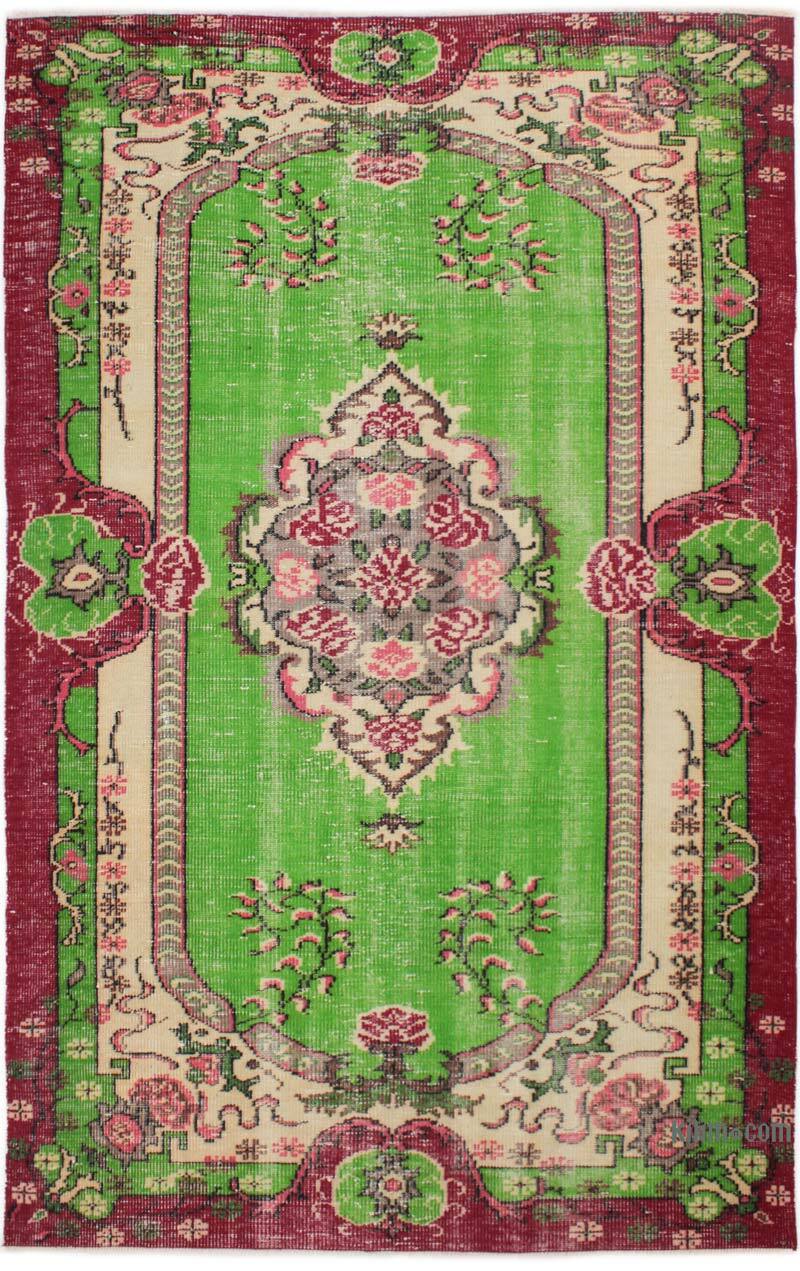 Vintage Turkish Hand-Knotted Rug - 4' 11" x 7' 10" (59" x 94") - K0076691
