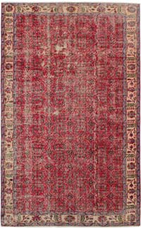 Vintage Turkish Hand-Knotted Rug - 165 cm x 272 cm