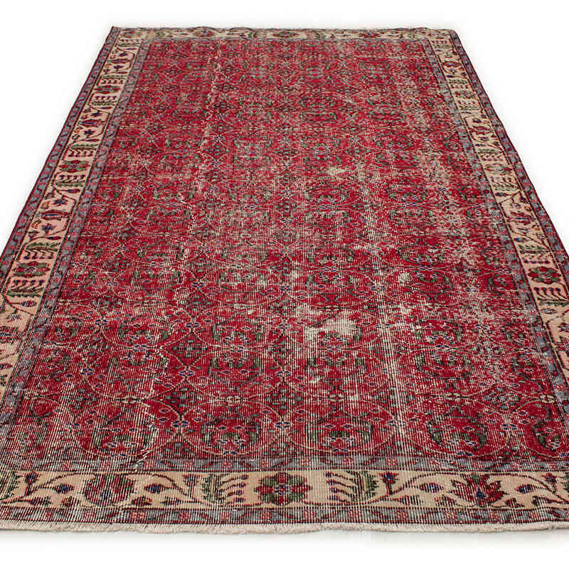 El Dokuma Vintage Halı - 165 cm x 272 cm - K0076692