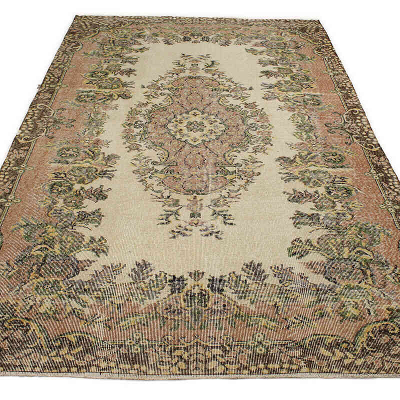 Vintage Turkish Hand-Knotted Rug - 5' 3" x 8' 11" (63" x 107") - K0076694