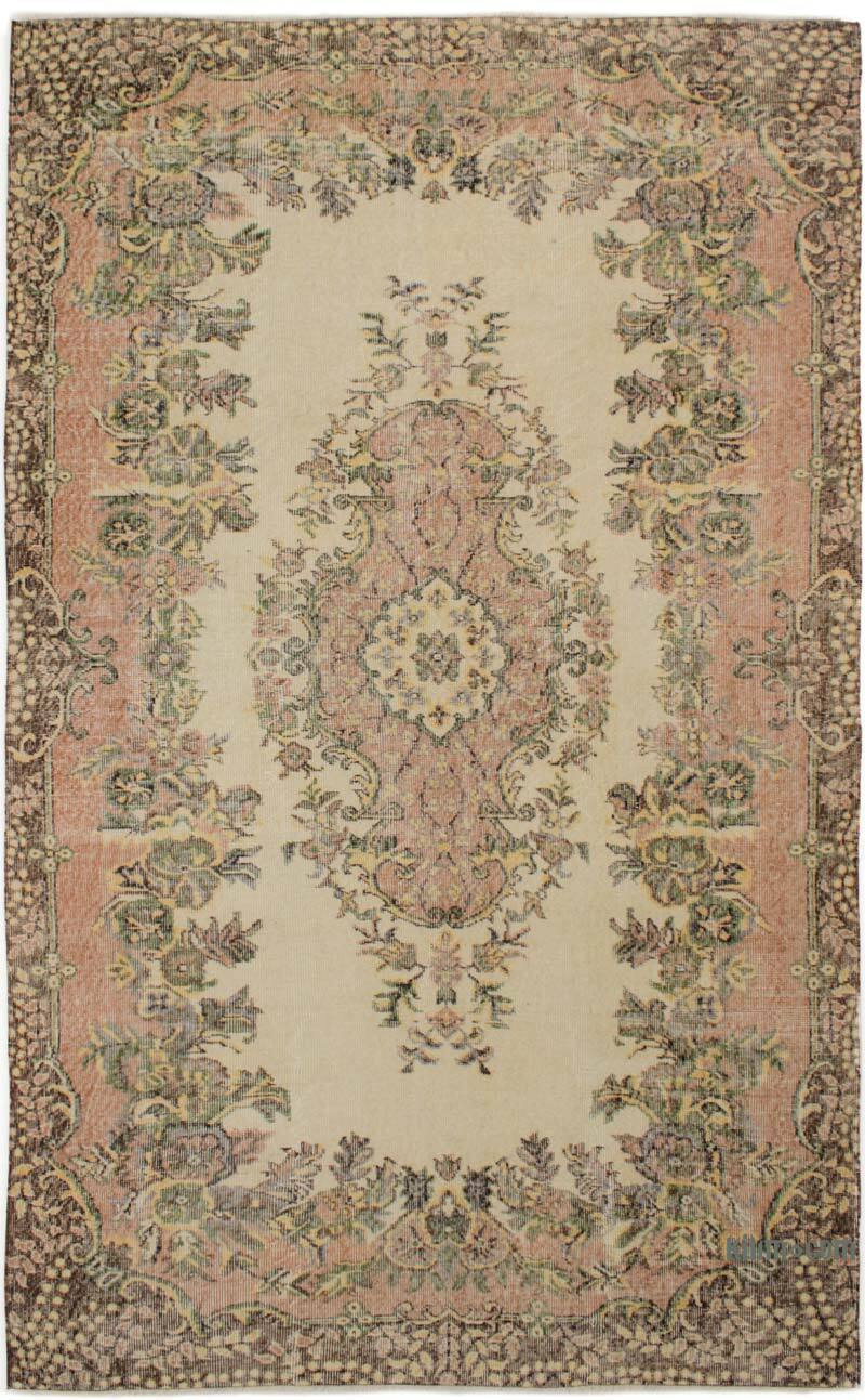 Vintage Turkish Hand-Knotted Rug - 5' 3" x 8' 11" (63" x 107") - K0076694