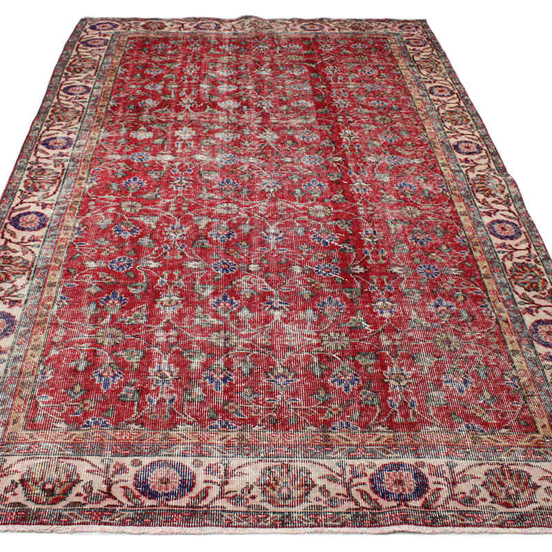 Alfombra Vintage Turca Anudada a Mano - 170 cm x 284 cm - K0076697