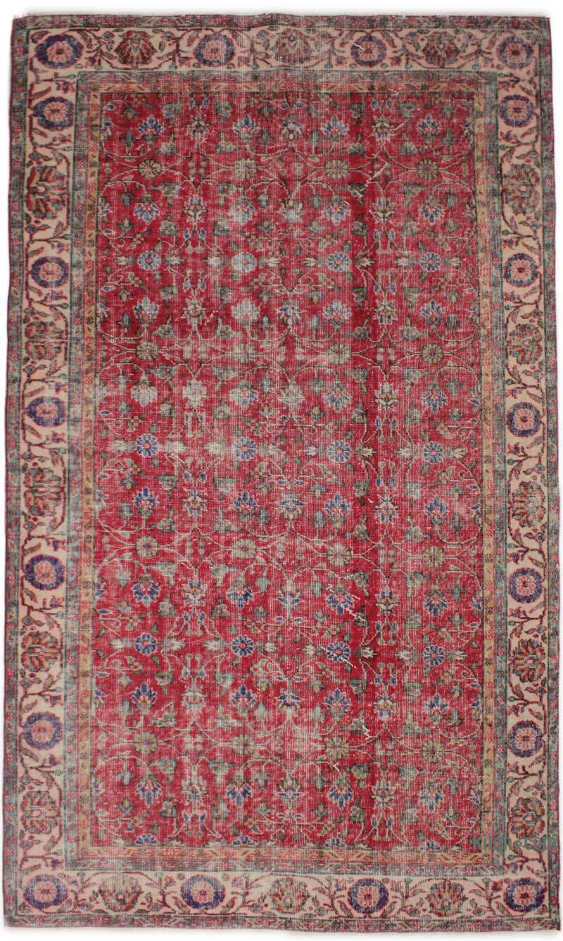 Alfombra Vintage Turca Anudada a Mano - 170 cm x 284 cm - K0076697