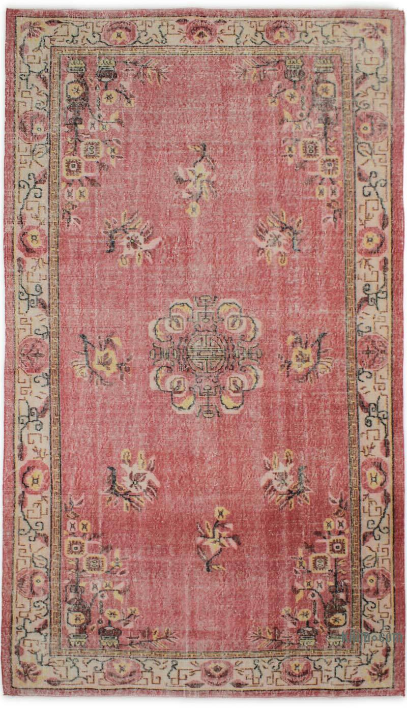 El Dokuma Vintage Halı - 163 cm x 287 cm - K0076698
