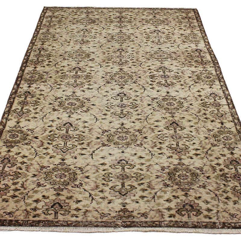 Vintage Turkish Hand-Knotted Rug - 4' 6" x 8'  (54" x 96") - K0076700