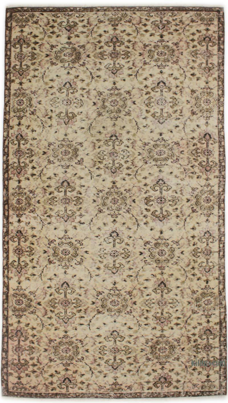 Vintage Turkish Hand-Knotted Rug - 4' 6" x 8'  (54" x 96") - K0076700
