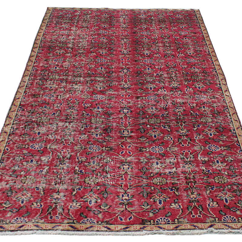 Vintage Turkish Hand-Knotted Rug - 4' 2" x 7' 7" (50" x 91") - K0076701
