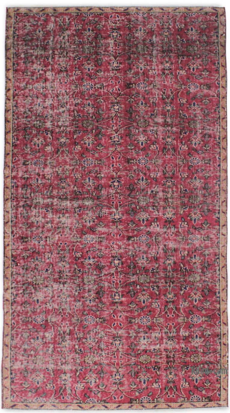 Vintage Turkish Hand-Knotted Rug - 4' 2" x 7' 7" (50" x 91") - K0076701