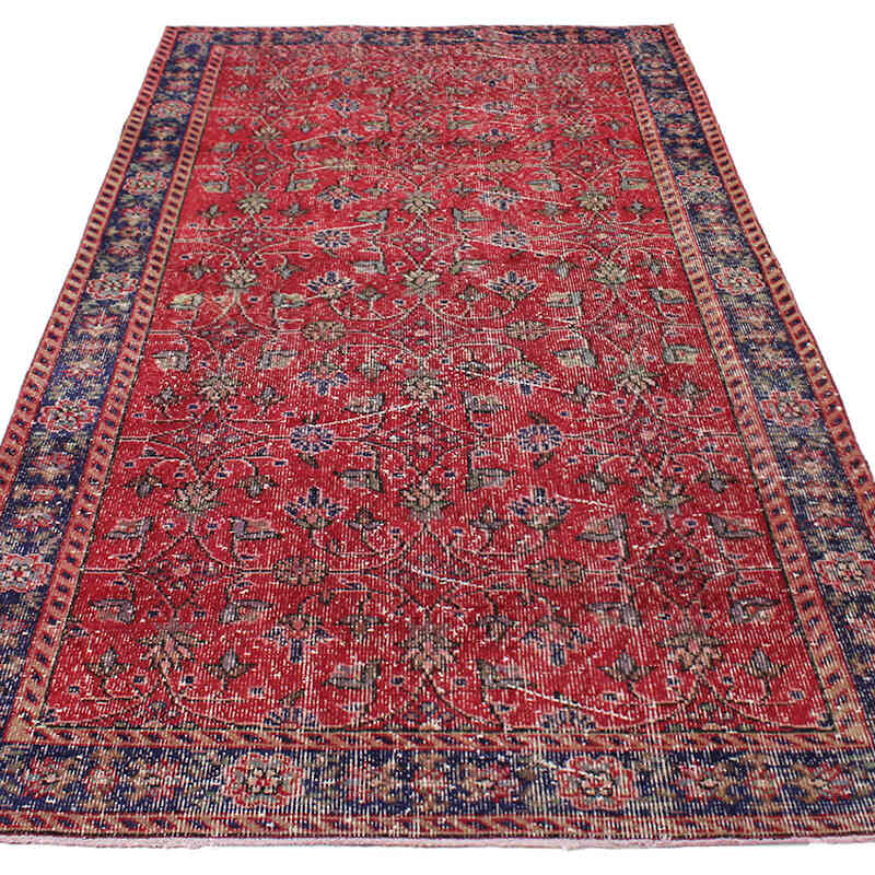 El Dokuma Vintage Halı - 132 cm x 241 cm - K0076703