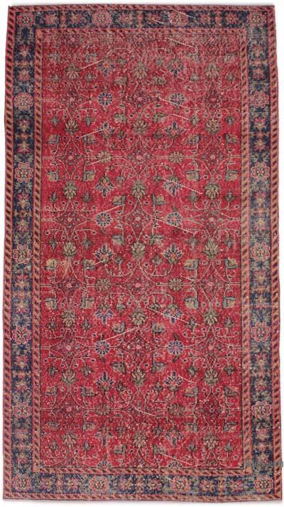 El Dokuma Vintage Halı - 132 cm x 241 cm