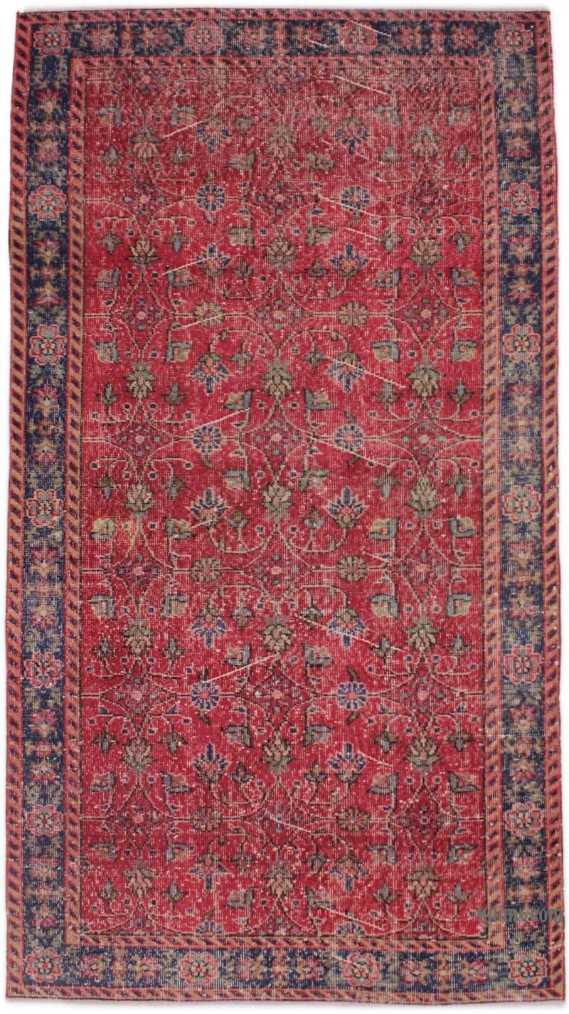 El Dokuma Vintage Halı - 132 cm x 241 cm - K0076703