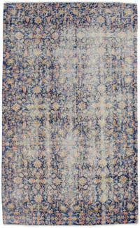 Vintage Turkish Hand-Knotted Rug - 4' 11" x 8' 3" (59" x 99")