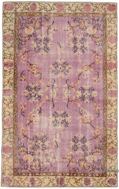 Vintage Turkish Hand-Knotted Rug - 5' 4" x 8' 8" (64" x 104")