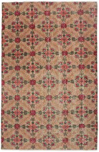 Vintage Turkish Hand-Knotted Rug - 4' 11" x 7' 8" (59" x 92")