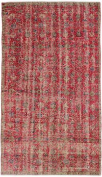Vintage Turkish Hand-Knotted Rug - 4' 2" x 7' 7" (50" x 91")