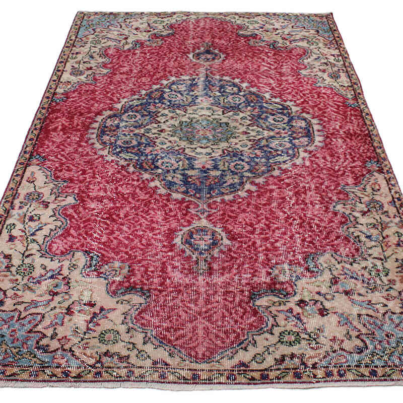 Vintage Turkish Hand-Knotted Rug - 4' 6" x 7' 11" (54" x 95") - K0076712