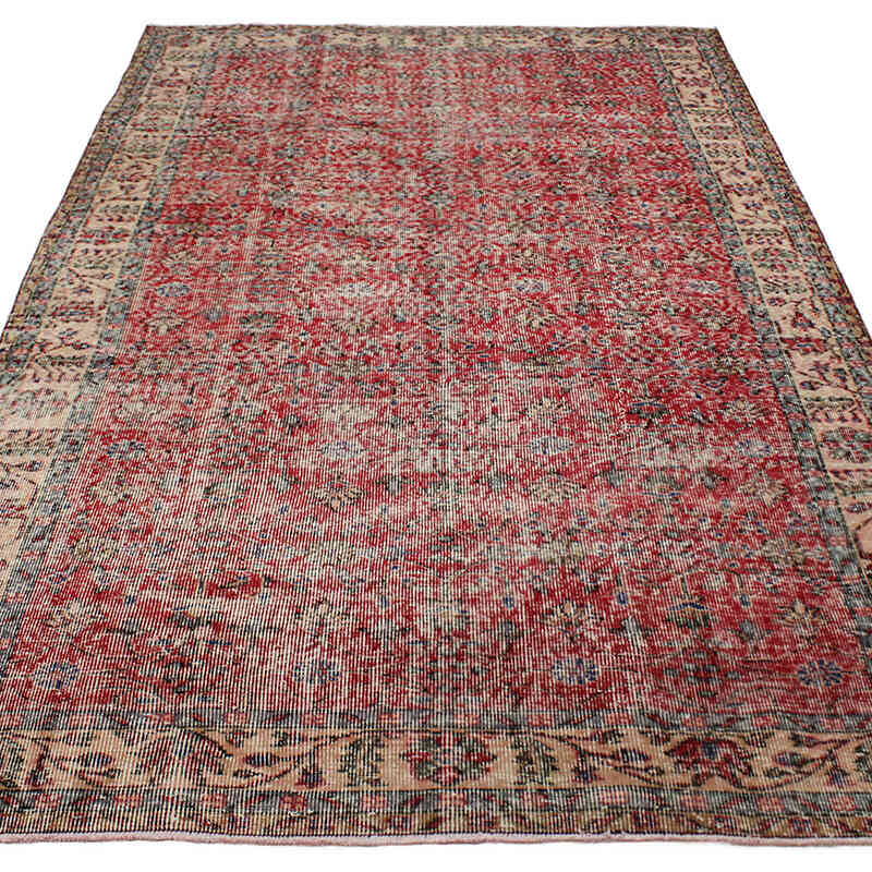Vintage Turkish Hand-Knotted Rug - 5' 5" x 9' 2" (65" x 110") - K0076715