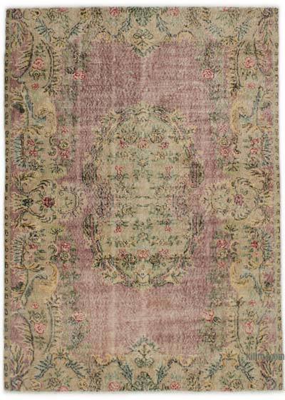 Alfombra Vintage Turca Anudada a Mano - 158 cm x 221 cm