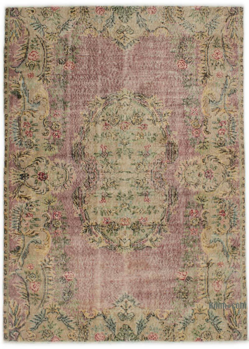 Alfombra Vintage Turca Anudada a Mano - 158 cm x 221 cm - K0076717
