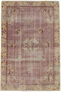 Vintage Turkish Hand-Knotted Rug - 5' 2" x 7' 11" (62" x 95")