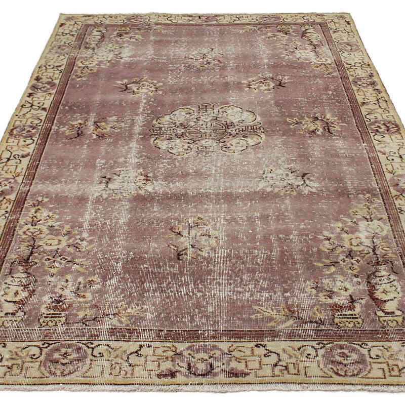 El Dokuma Vintage Halı - 158 cm x 242 cm - K0076720