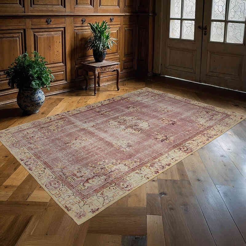 El Dokuma Vintage Halı - 158 cm x 242 cm - K0076720