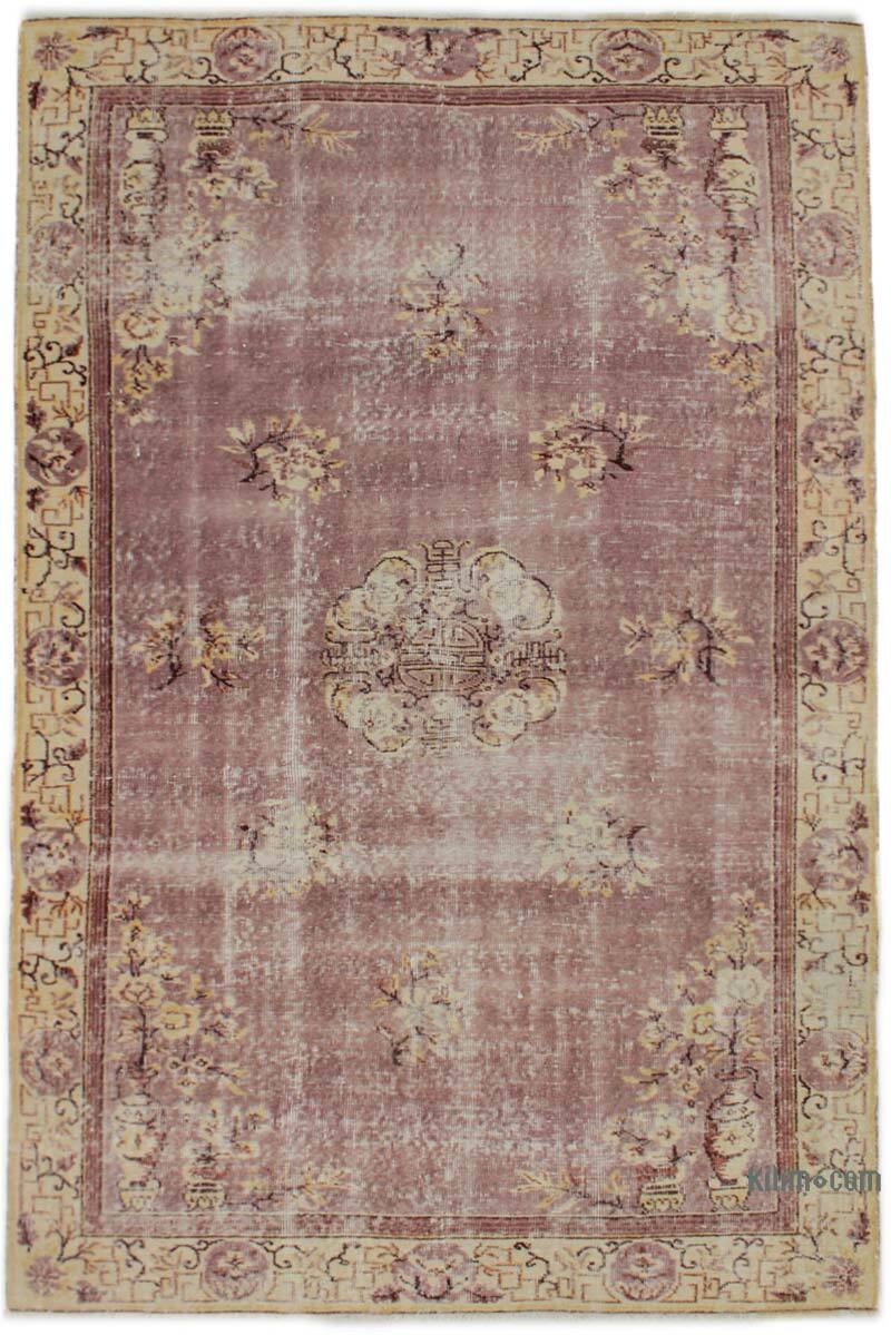 El Dokuma Vintage Halı - 158 cm x 242 cm - K0076720