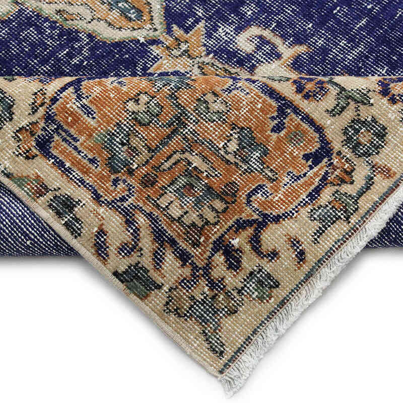 Vintage Turkish Hand-Knotted Rug - 4' 7" x 8' 6" (55" x 102") - K0076721
