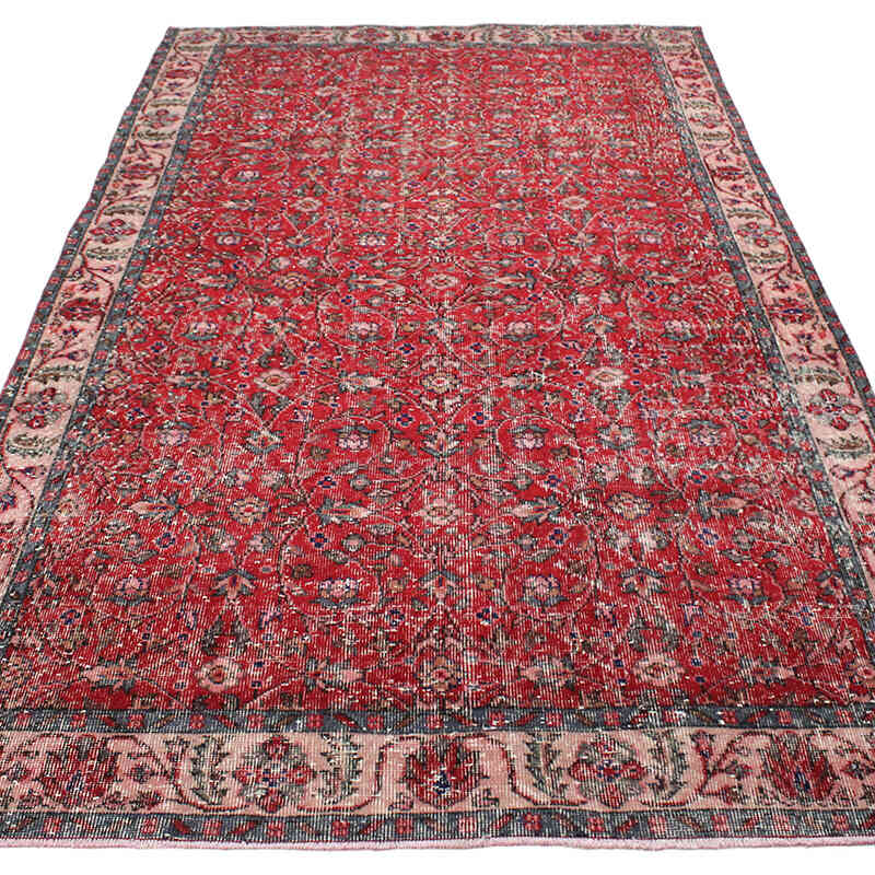 Vintage Turkish Hand-Knotted Rug - 5' 2" x 9' 3" (62" x 111") - K0076722