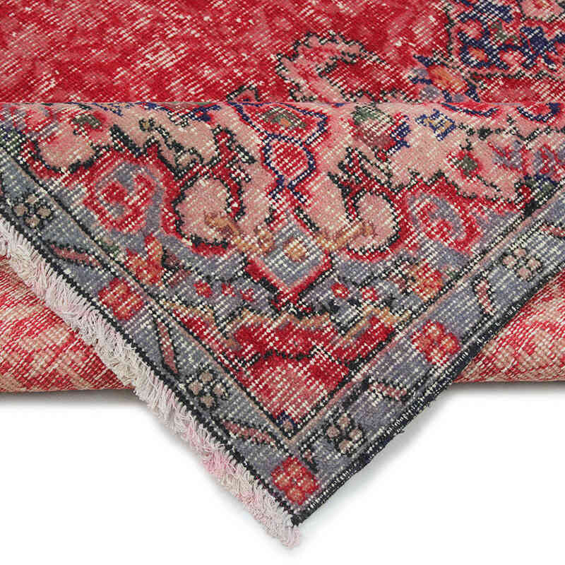 Alfombra Vintage Turca Anudada a Mano - 124 cm x 219 cm - K0076723