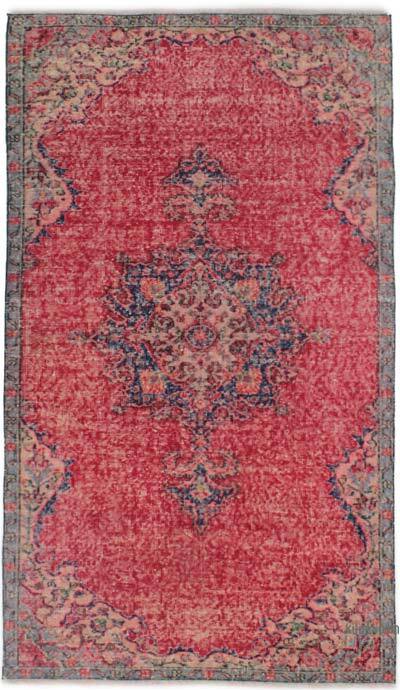 Alfombra Vintage Turca Anudada a Mano - 124 cm x 219 cm