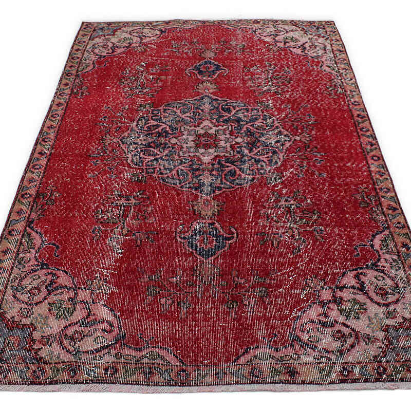 Vintage Turkish Hand-Knotted Rug - 4' 4" x 7' 5" (52" x 89") - K0076726
