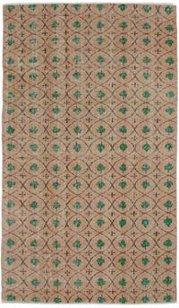 Alfombra Vintage Turca Anudada a Mano - 140 cm x 242 cm