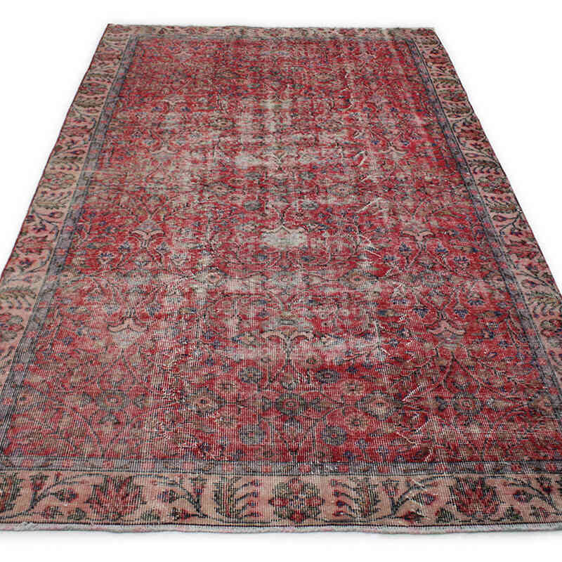Alfombra Vintage Turca Anudada a Mano - 150 cm x 275 cm - K0076729