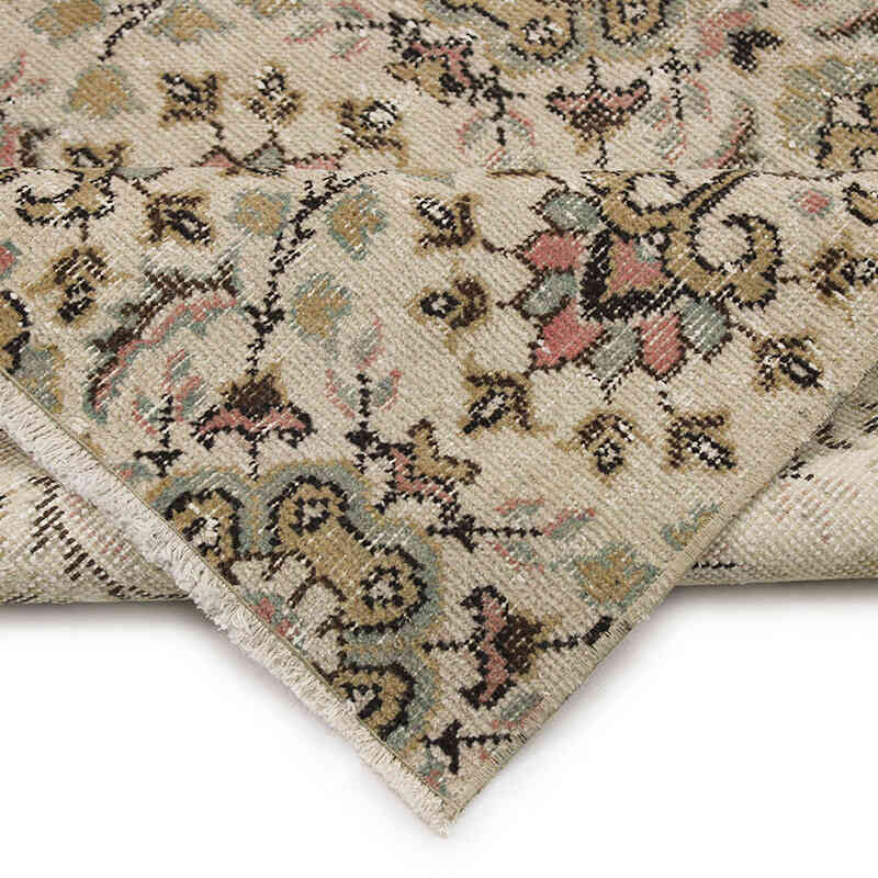 Alfombra Vintage Turca Anudada a Mano - 127 cm x 234 cm - K0076731