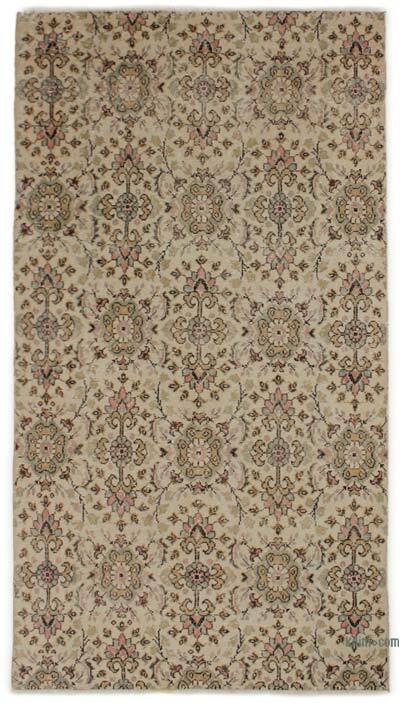 Alfombra Vintage Turca Anudada a Mano - 127 cm x 234 cm