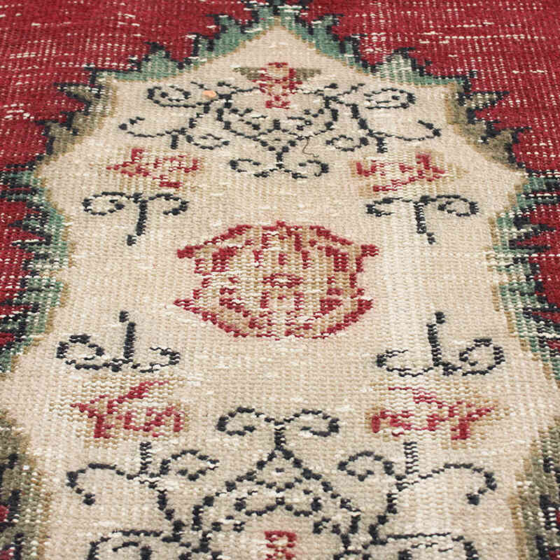 Vintage Turkish Hand-Knotted Rug - 4' 8" x 8' 2" (56" x 98") - K0076733