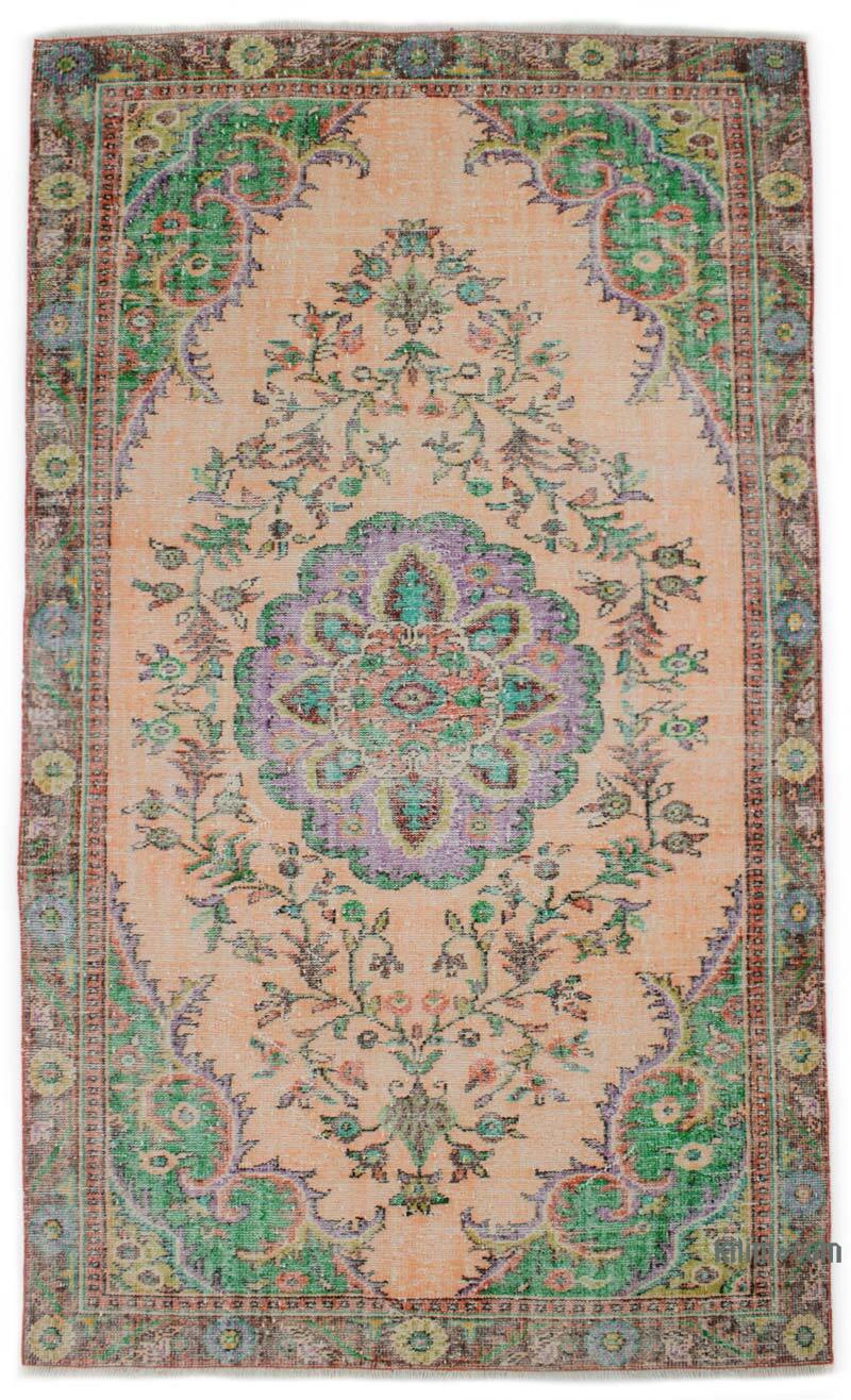 Vintage Turkish Hand-Knotted Rug - 5' 5" x 9' 3" (65" x 111") - K0076736