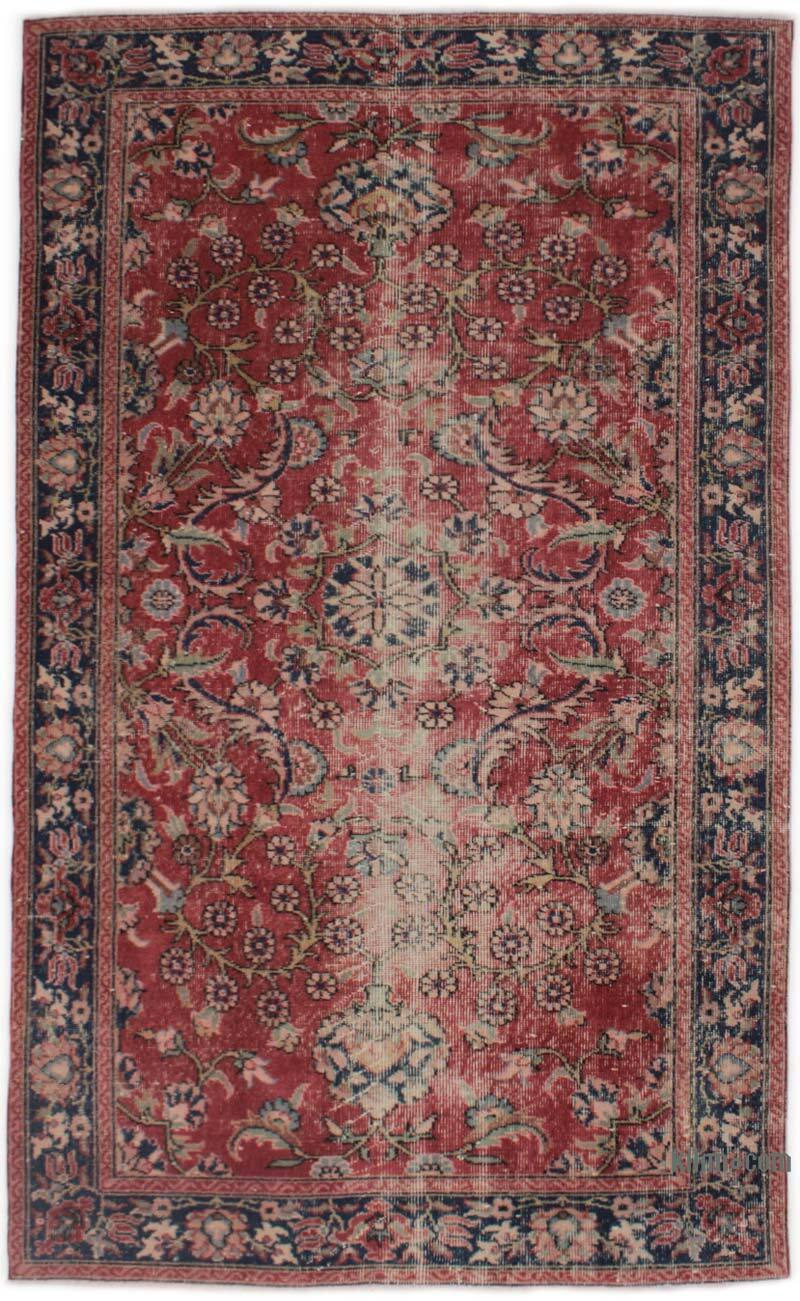 Vintage Turkish Hand-Knotted Rug - 4' 5" x 7' 5" (53" x 89") - K0076739