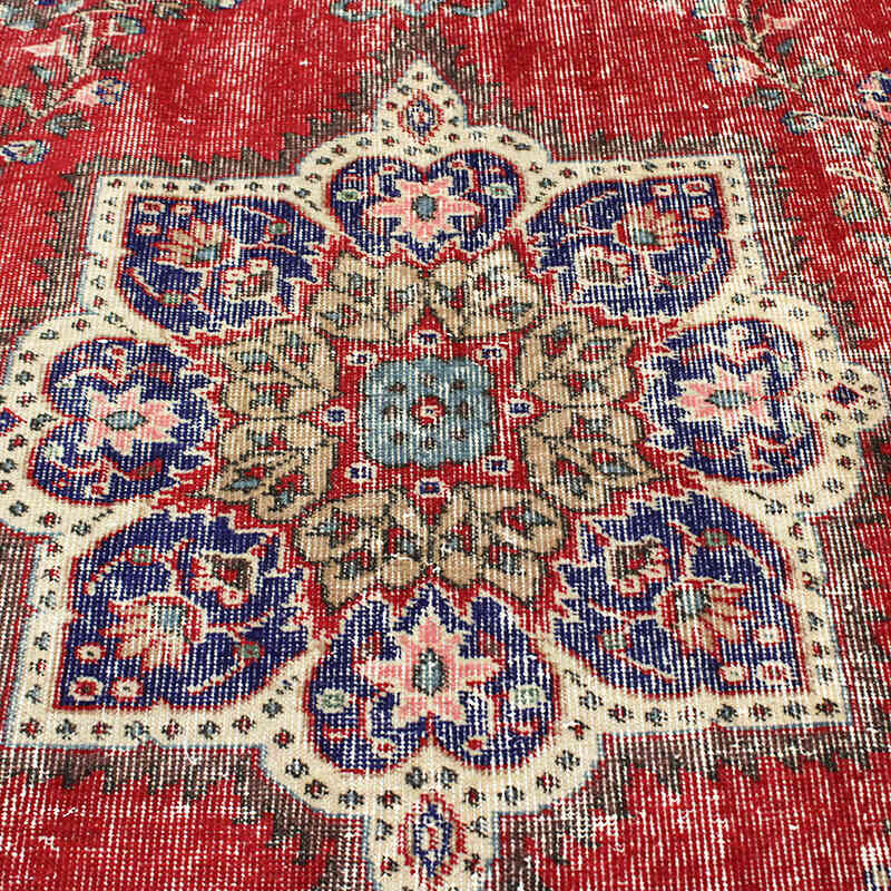 Alfombra Vintage Turca Anudada a Mano - 165 cm x 256 cm - K0076744