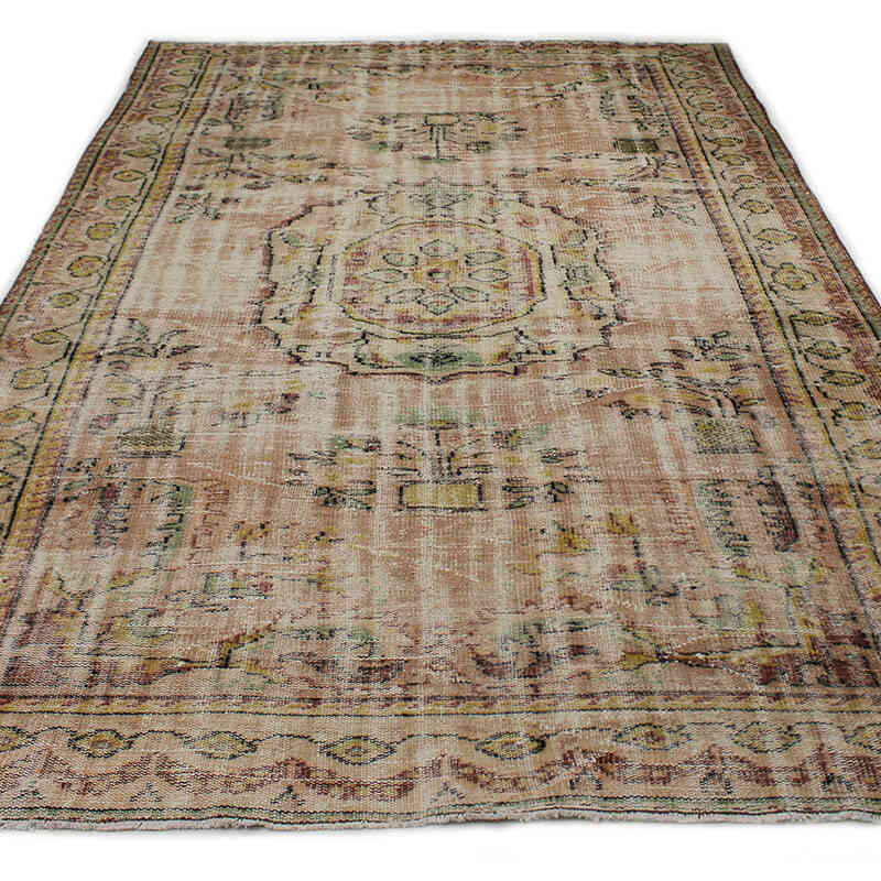 Vintage Turkish Hand-Knotted Rug - 6' 1" x 9' 10" (73" x 118") - K0076747
