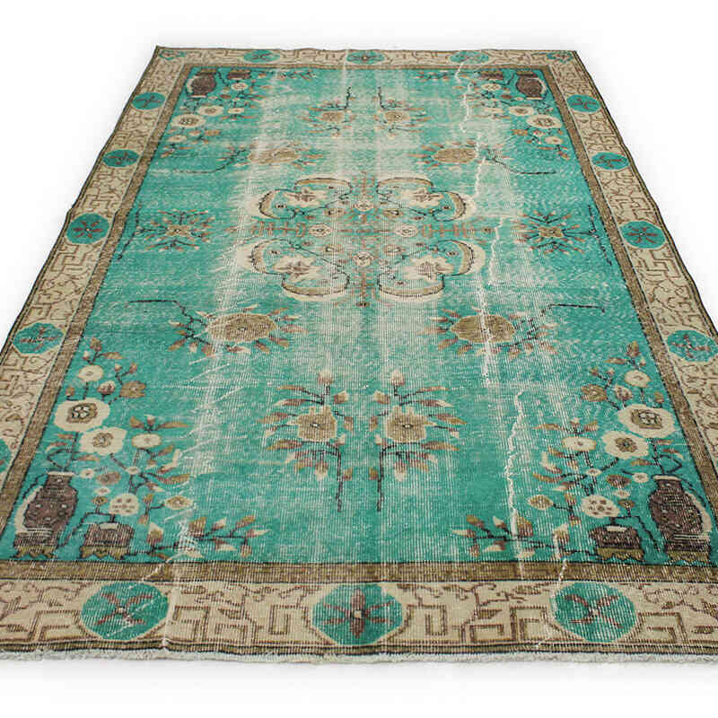 Alfombra Vintage Turca Anudada a Mano - 166 cm x 272 cm - K0076748