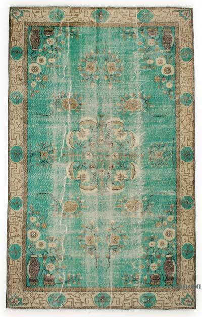 Alfombra Vintage Turca Anudada a Mano - 166 cm x 272 cm