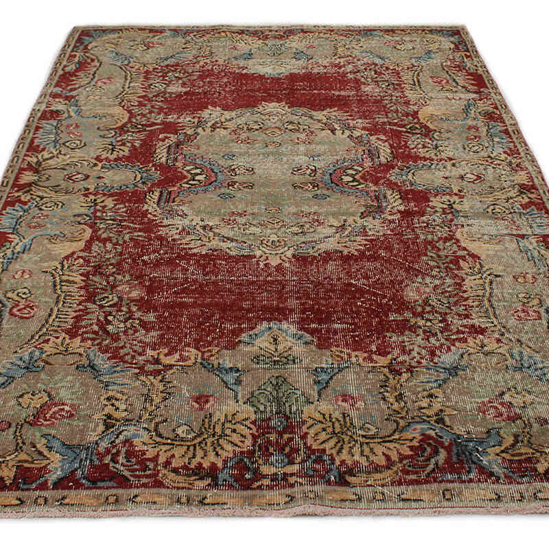 Vintage Turkish Hand-Knotted Rug - 5' 4" x 8' 4" (64" x 100") - K0076749