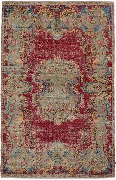 Alfombra Vintage Turca Anudada a Mano - 162 cm x 255 cm