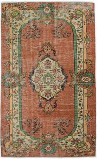 El Dokuma Vintage Halı - 156 cm x 263 cm