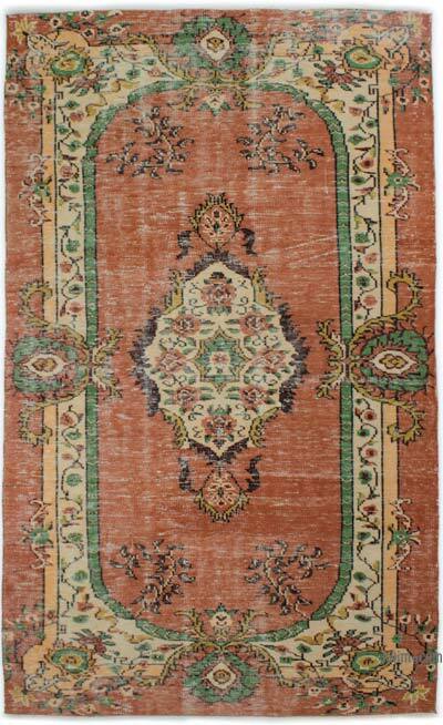 Alfombra Vintage Turca Anudada a Mano - 156 cm x 263 cm